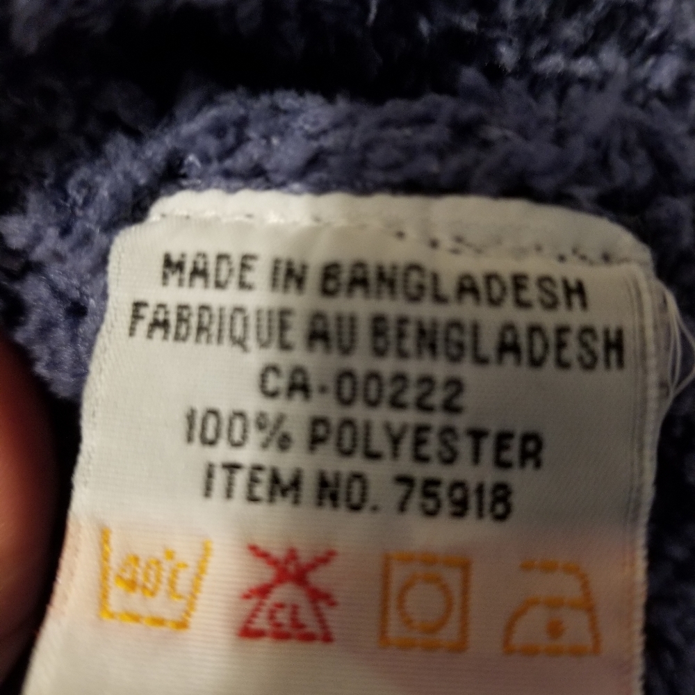 Tradition Heather Blue Sweater 100% Polyester L (14/16) (K758) - Picture 5 of 6